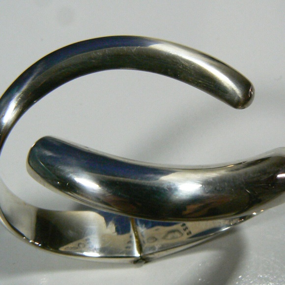 Vintage Modern Designer SiGi Paneda Tasco 256 sterling silver 925 cuff bracelet - Picture 8 of 11
